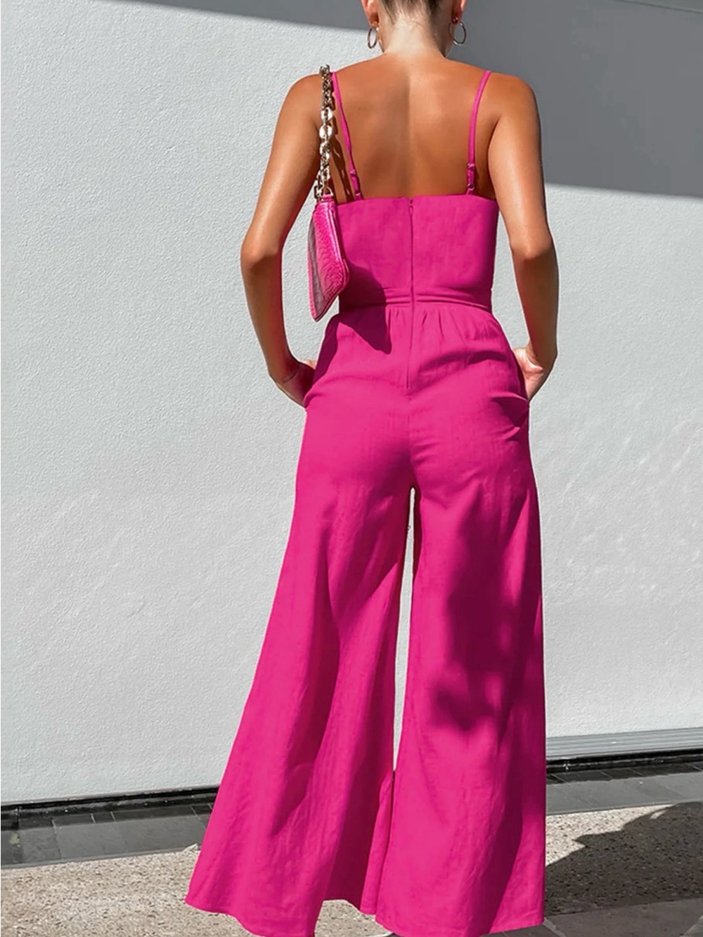 Commense Cotton Twist Detail Jumpsuit - Large - Picture 6 of 7